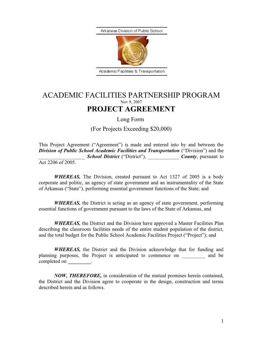 Academic Facilities Partnership Program s1