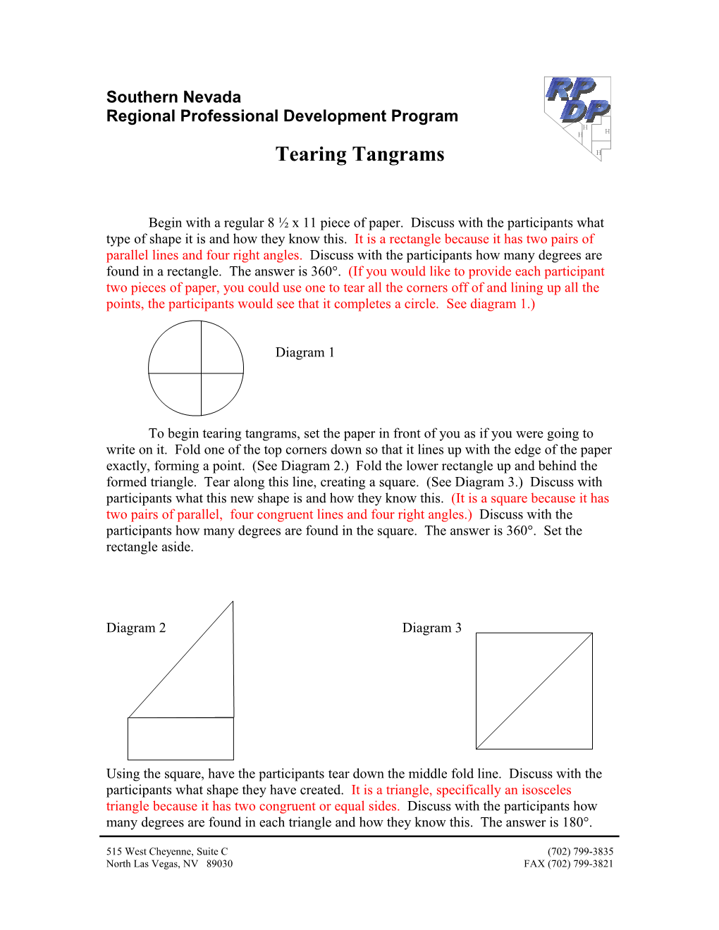 Regional Professional Development Program