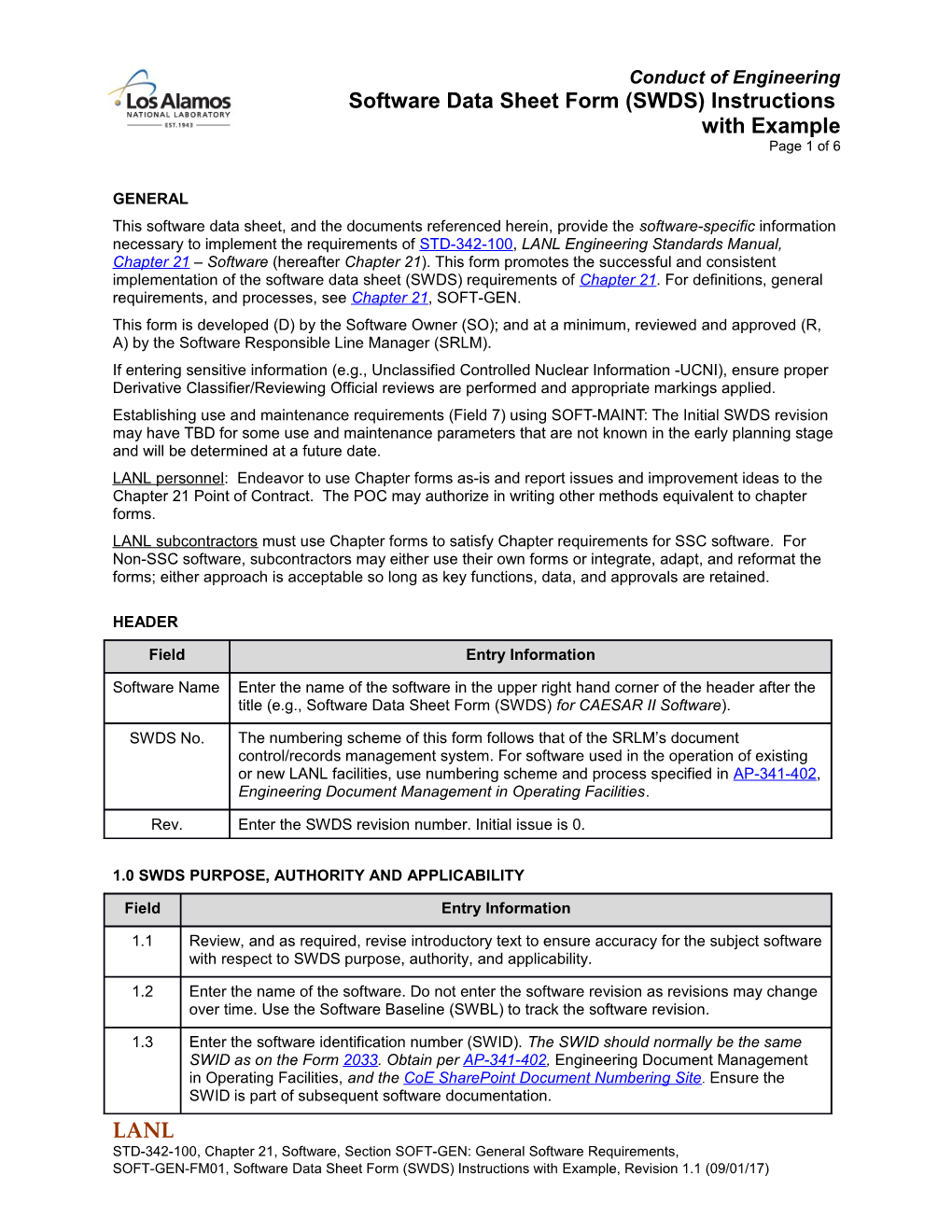 SSC Control Software Change Package