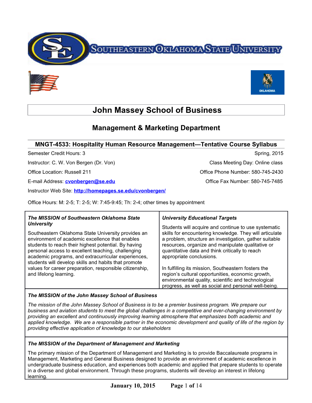 John Massey School of Business