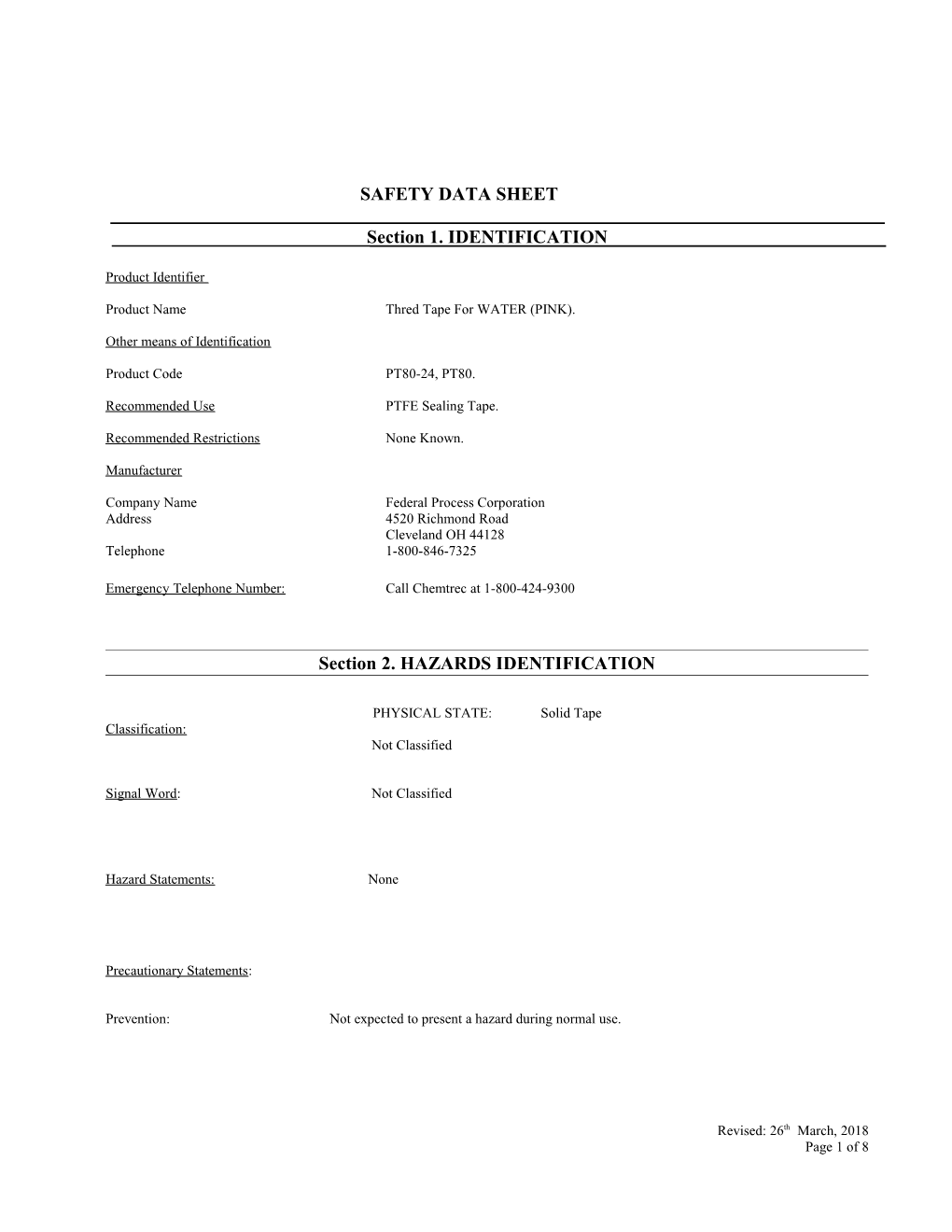 Material Safety Data Sheet s24