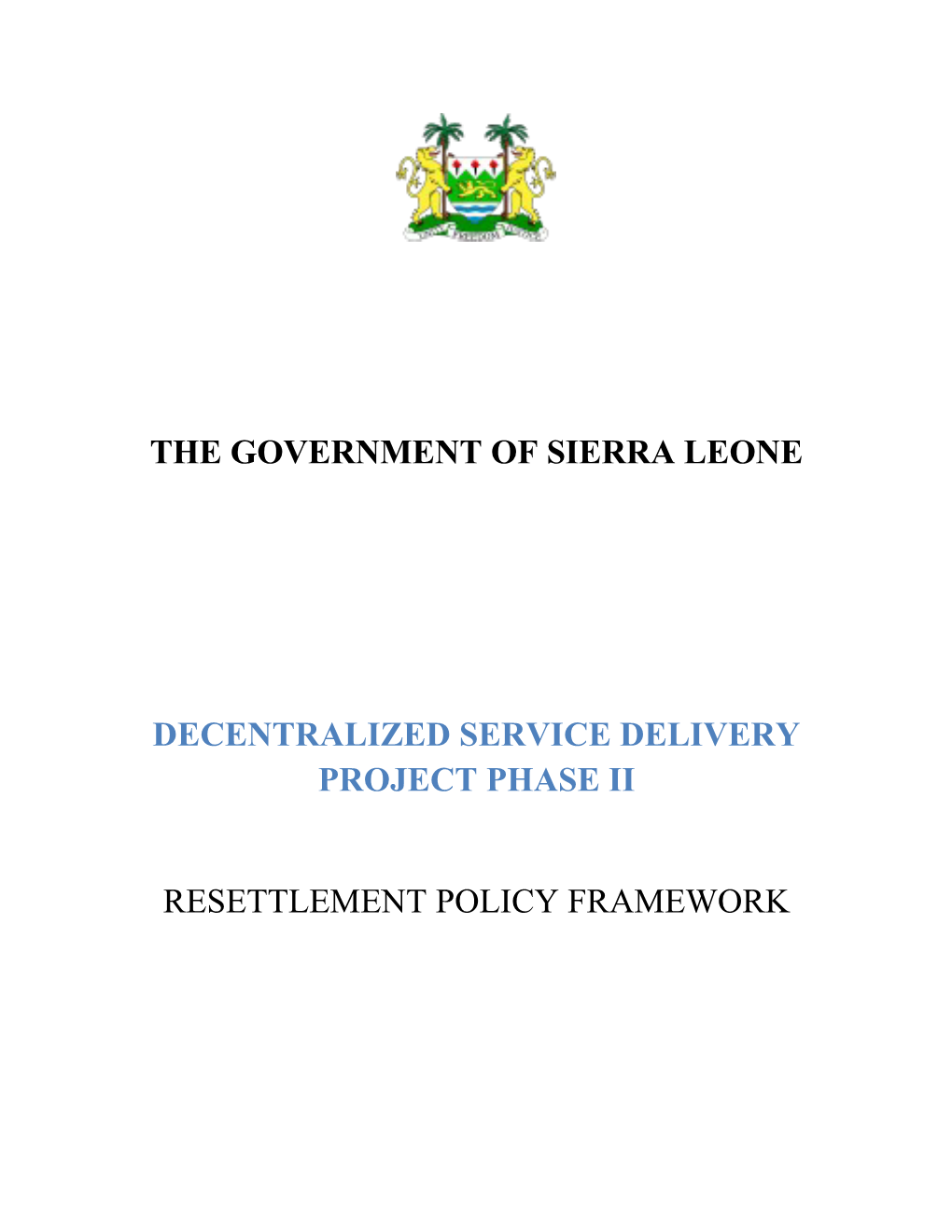 The Governmentof Sierra Leone