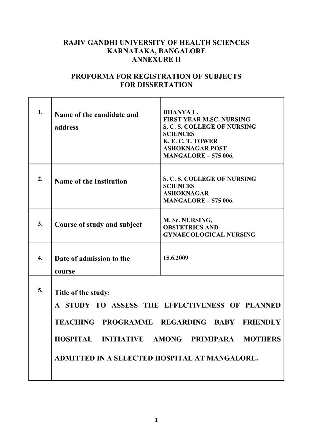 Rajiv Gandhi University of Health Sciences Karnataka, Bangalore s23