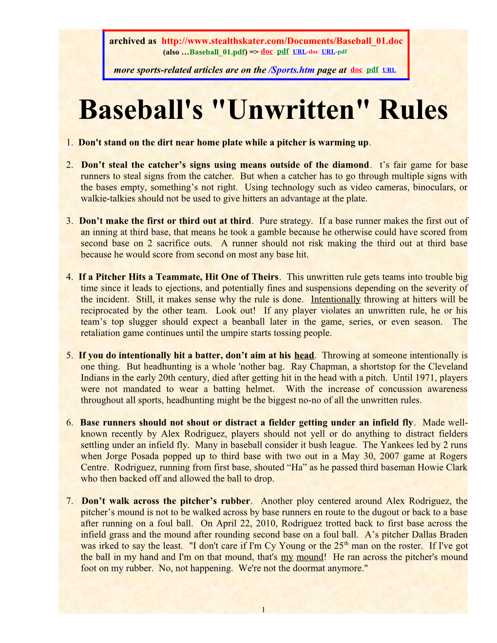 (Also Baseball 01.Pdf) =&gt; Doc Pdf URL-Doc URL-Pdf