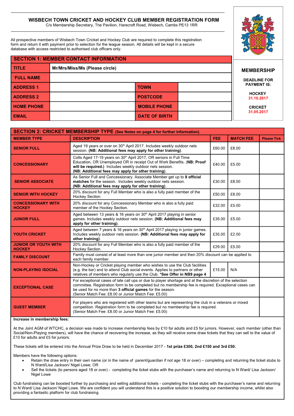 Database with Access Restricted to Authorised Club Officers Only