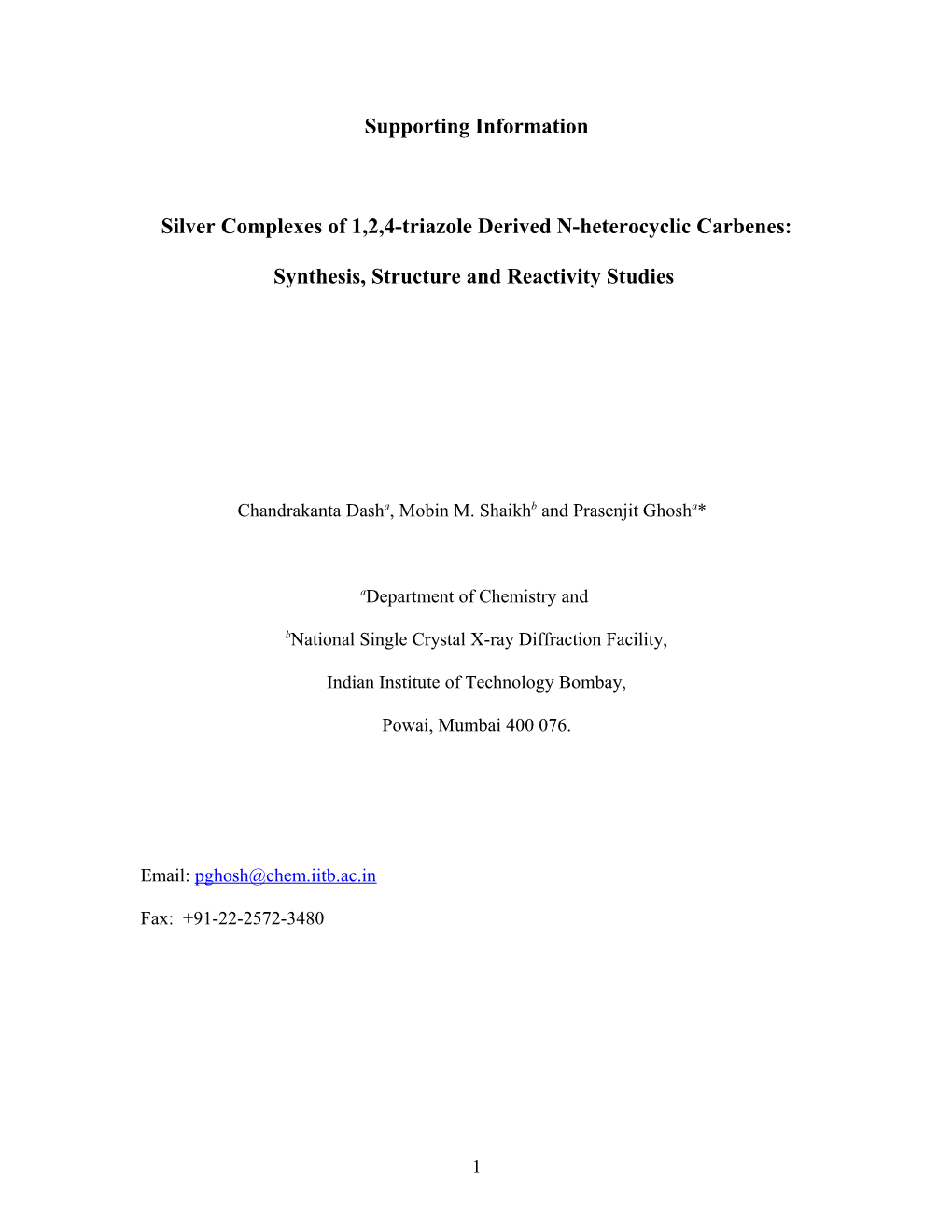 Silver Complexes of 1,2,4-Triazole Derived N-Heterocyclic Carbenes: Synthesis, Structure