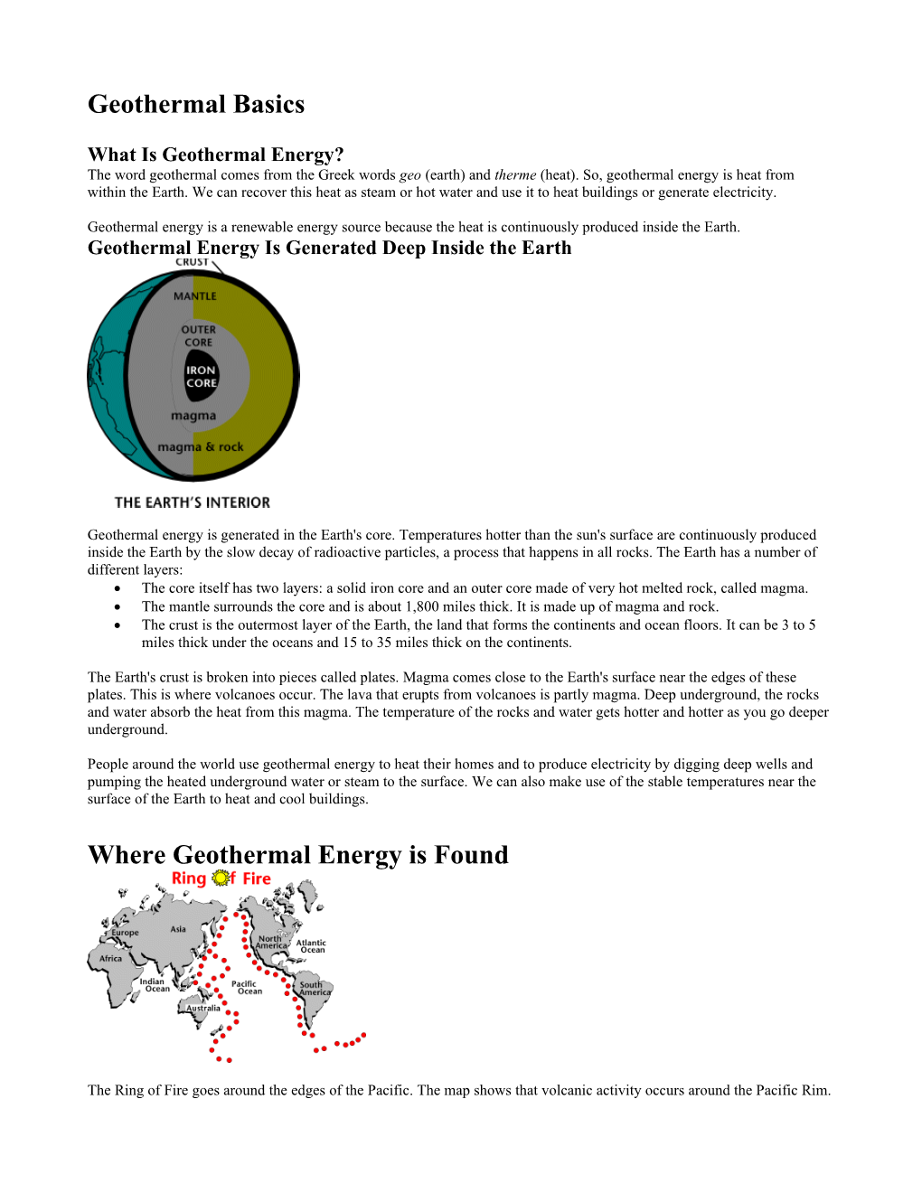 Geothermal Energy Is Generated Deep Inside the Earth