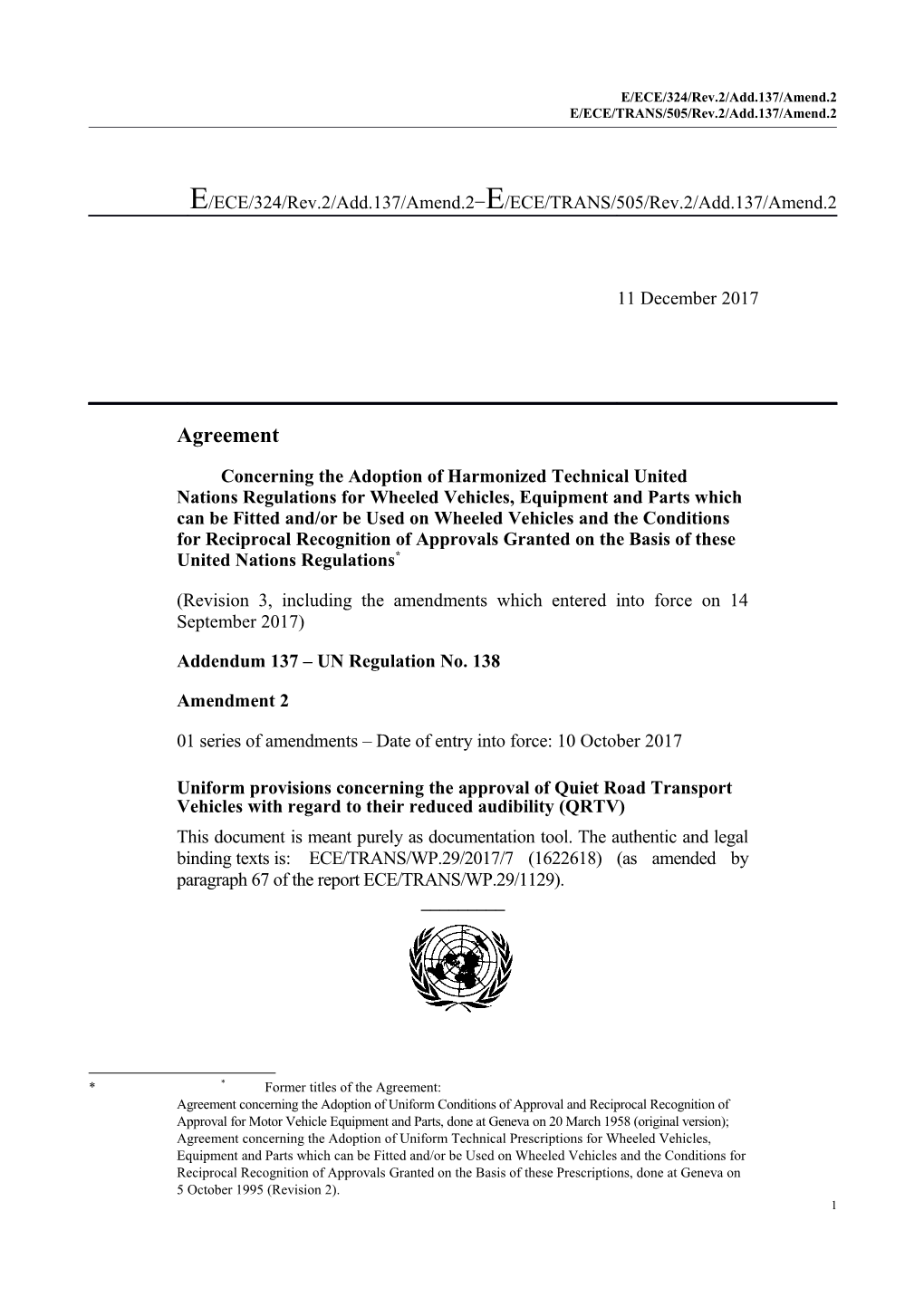 E/ECE/324/Rev.2/Add.137/Amend.2 E/ECE/TRANS/505/Rev.2/Add.137/Amend.2