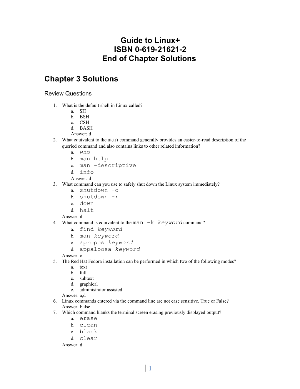 End of Chapter Solutions Template s8