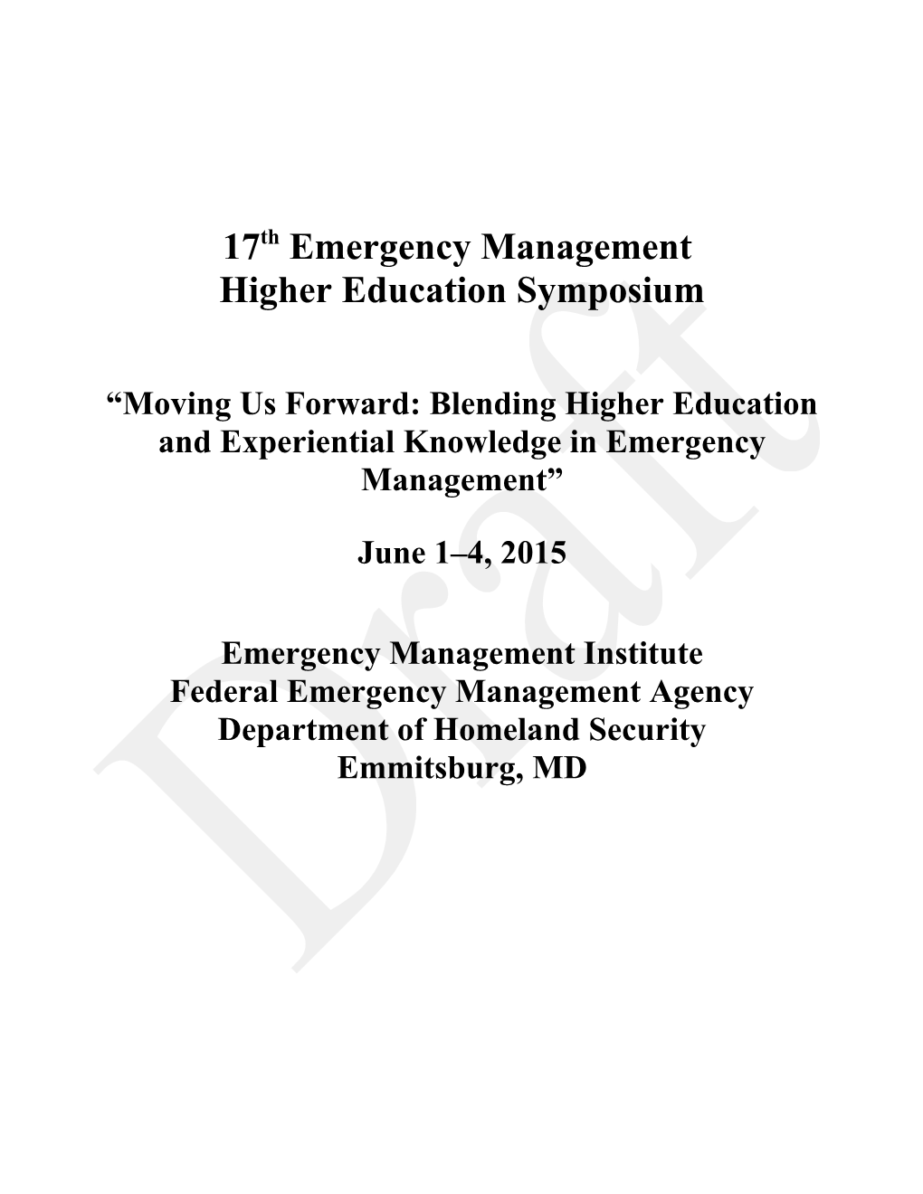 Emergency Management and Homeland Security/Defense s2