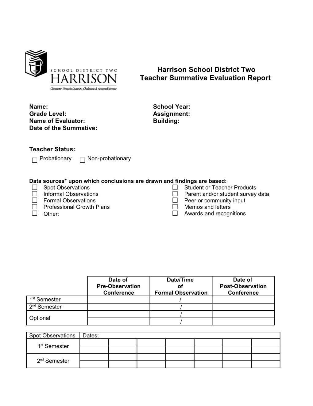 Harrison School District Two