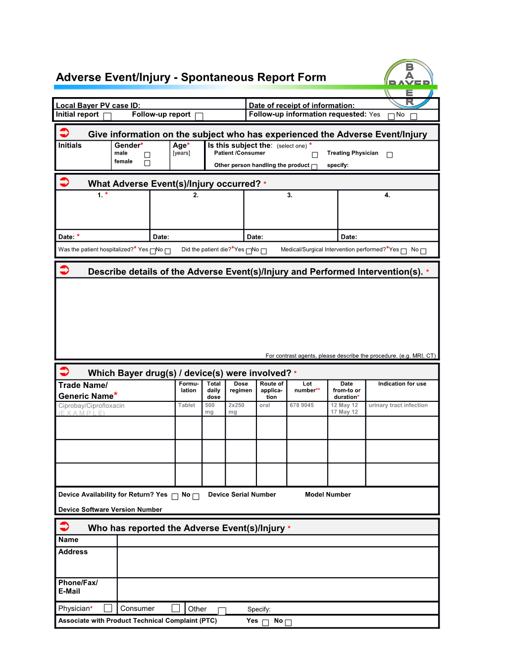 Contract Partner Staff Must Send This Form by E-Mail Or Fax Within One (1) Business Day