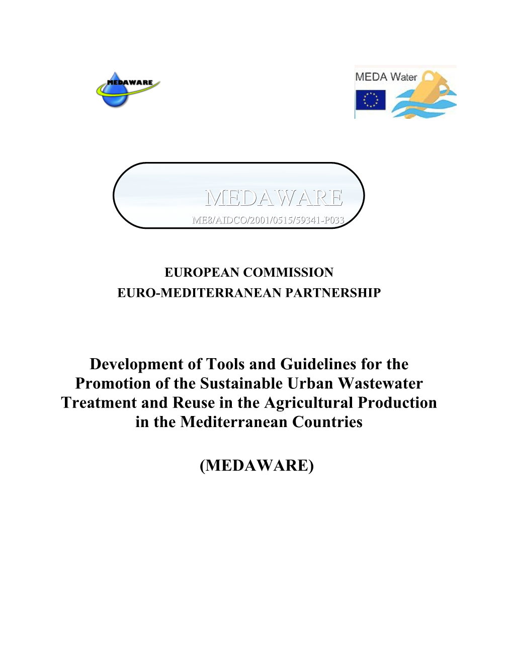 Development of Tools and Guidelines for the Promotion of the Sustainable Urban Wastewater