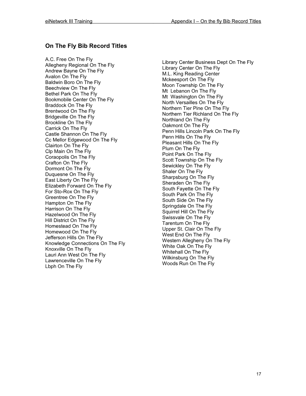 On the Fly Bib Record Titles