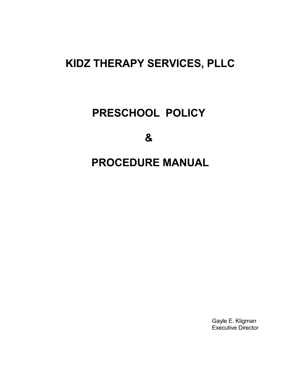 Kidz Therapy Services, Pllc