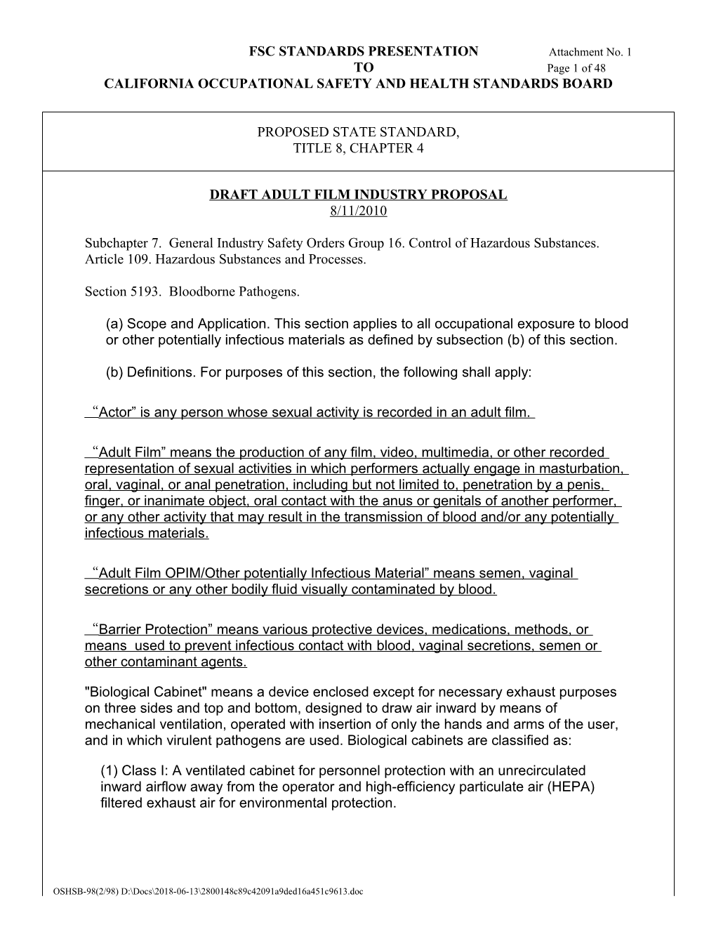 Amend CSO Article 24 (Fall Protection), Section 1669 to Include New Subsection (D) As Follows