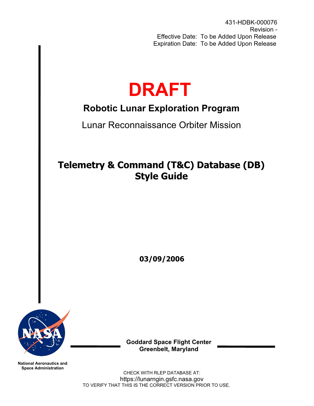 LRO Mission Operations Plan
