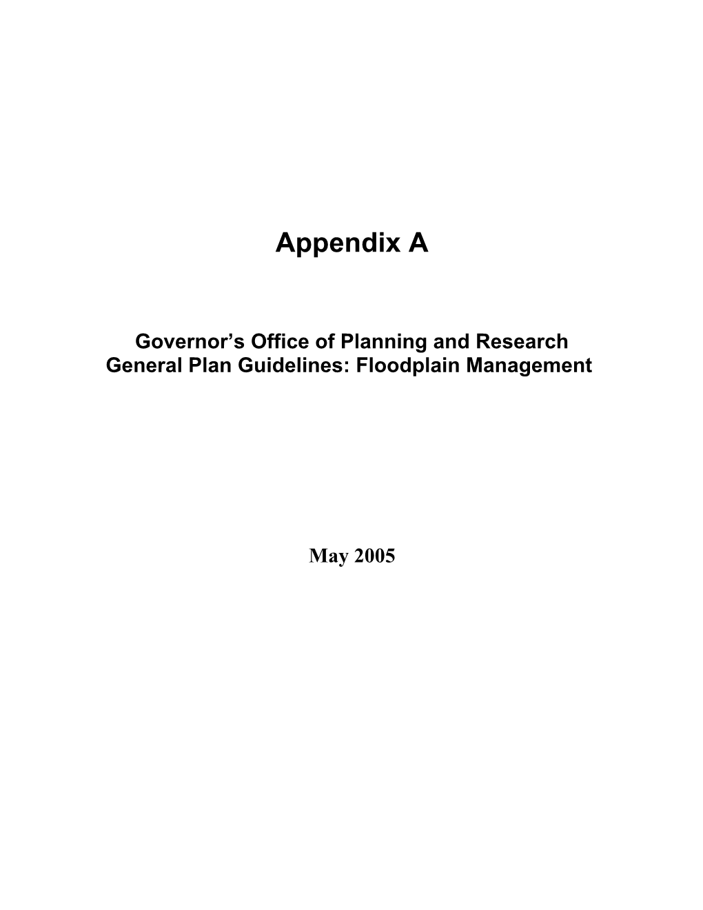 Governor S Office of Planning and Research