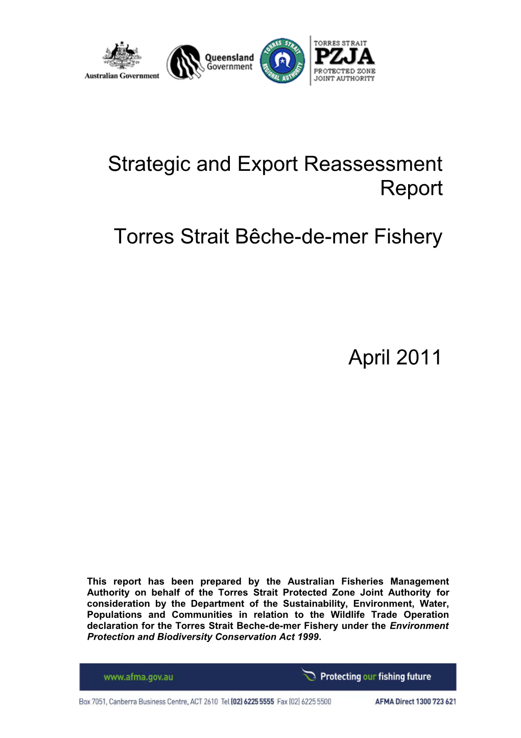 Torres Strait Bêche-De-Mer Fishery