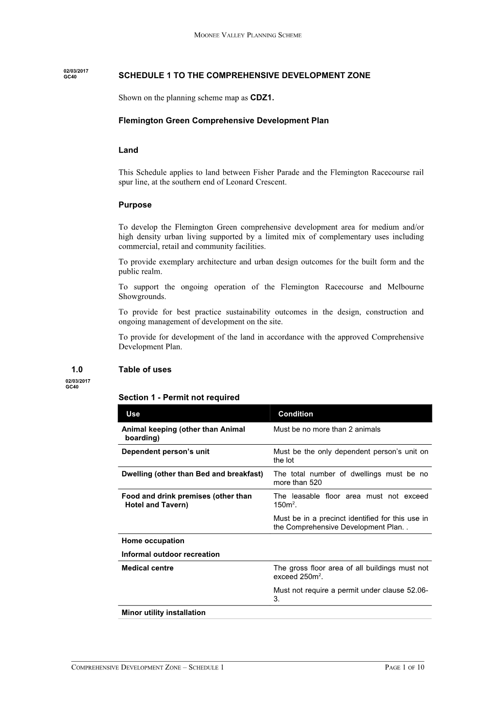 Moonee Valley Planning Scheme