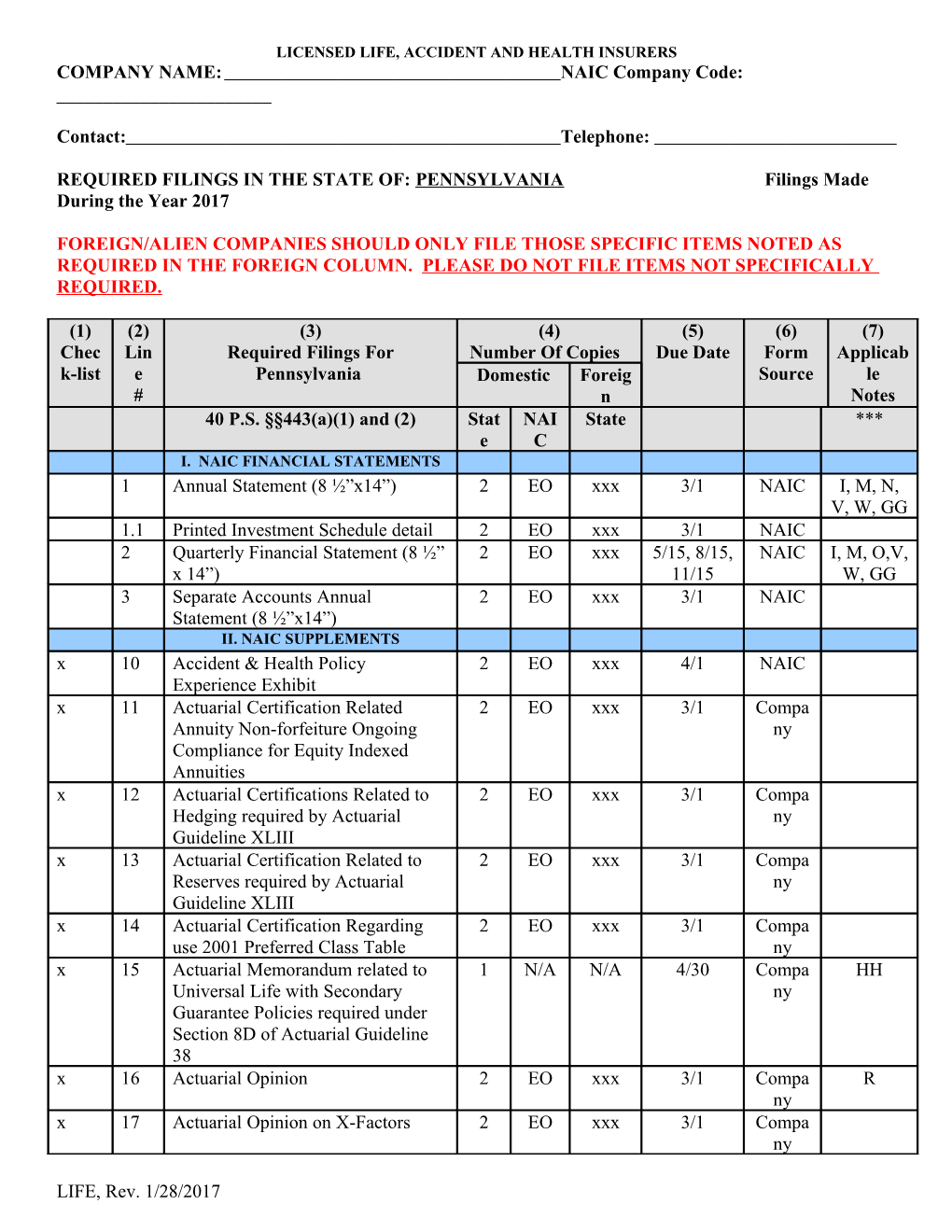 Life, Accident and Health Insurers s2