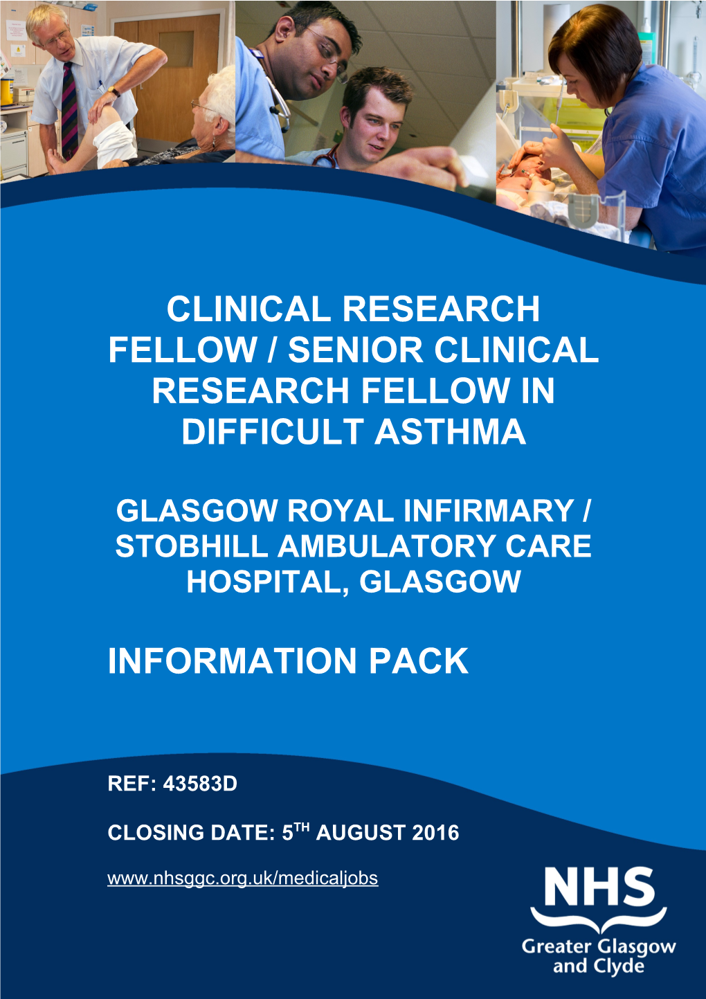 Clinical RESEARCH Fellow / SENIOR Clinical RESEARCH FELLOW in Difficult ASTHMA