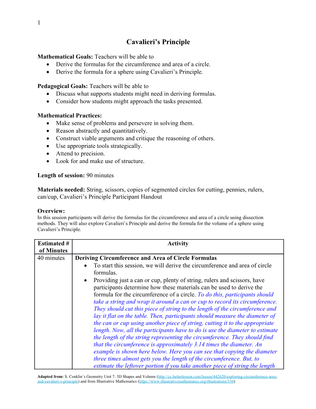 Cavalieri S Principle