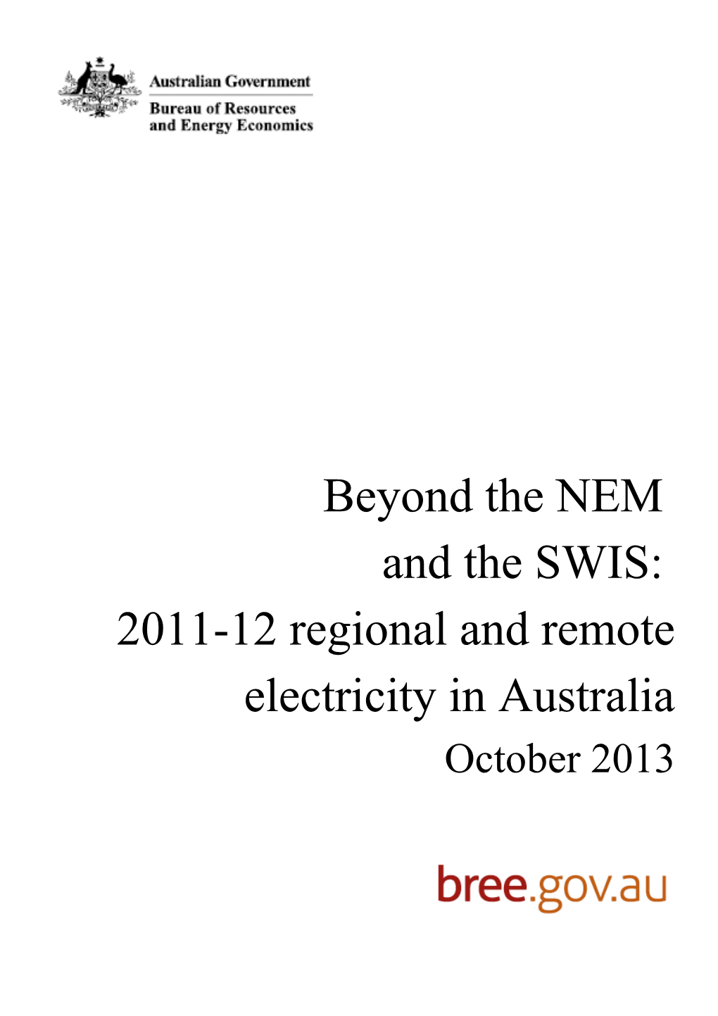 2011-12 Regional and Remote Electricity in Australia