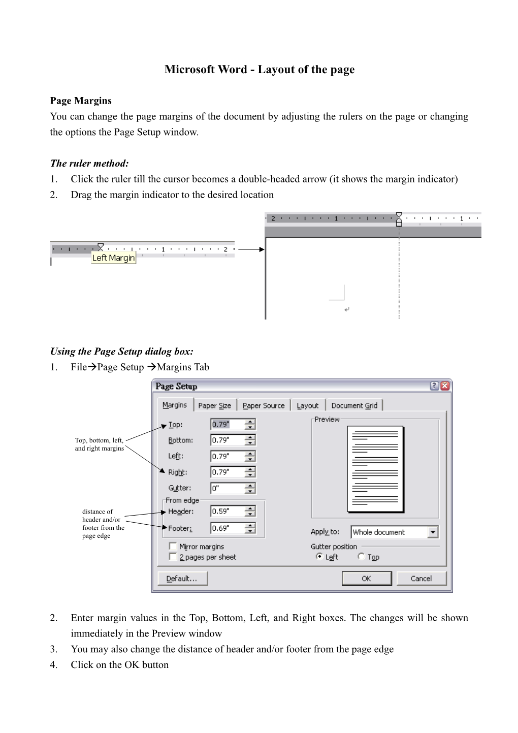 Microsoft Word - Layout of the Page