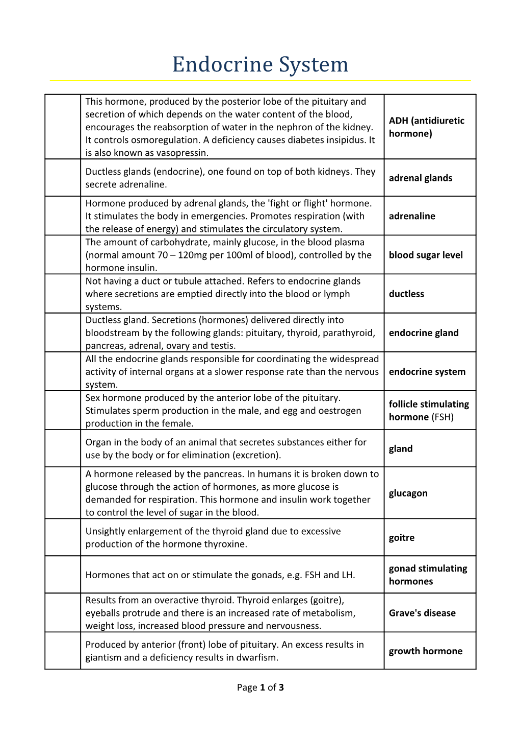 Endocrine System s1