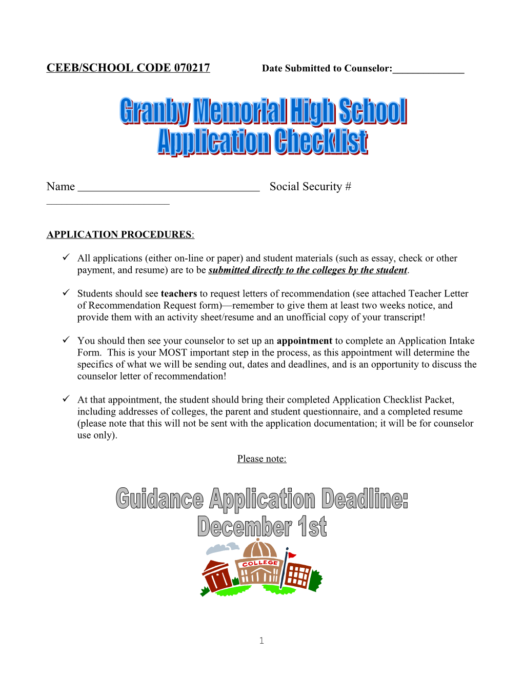 Granby Memorial High School