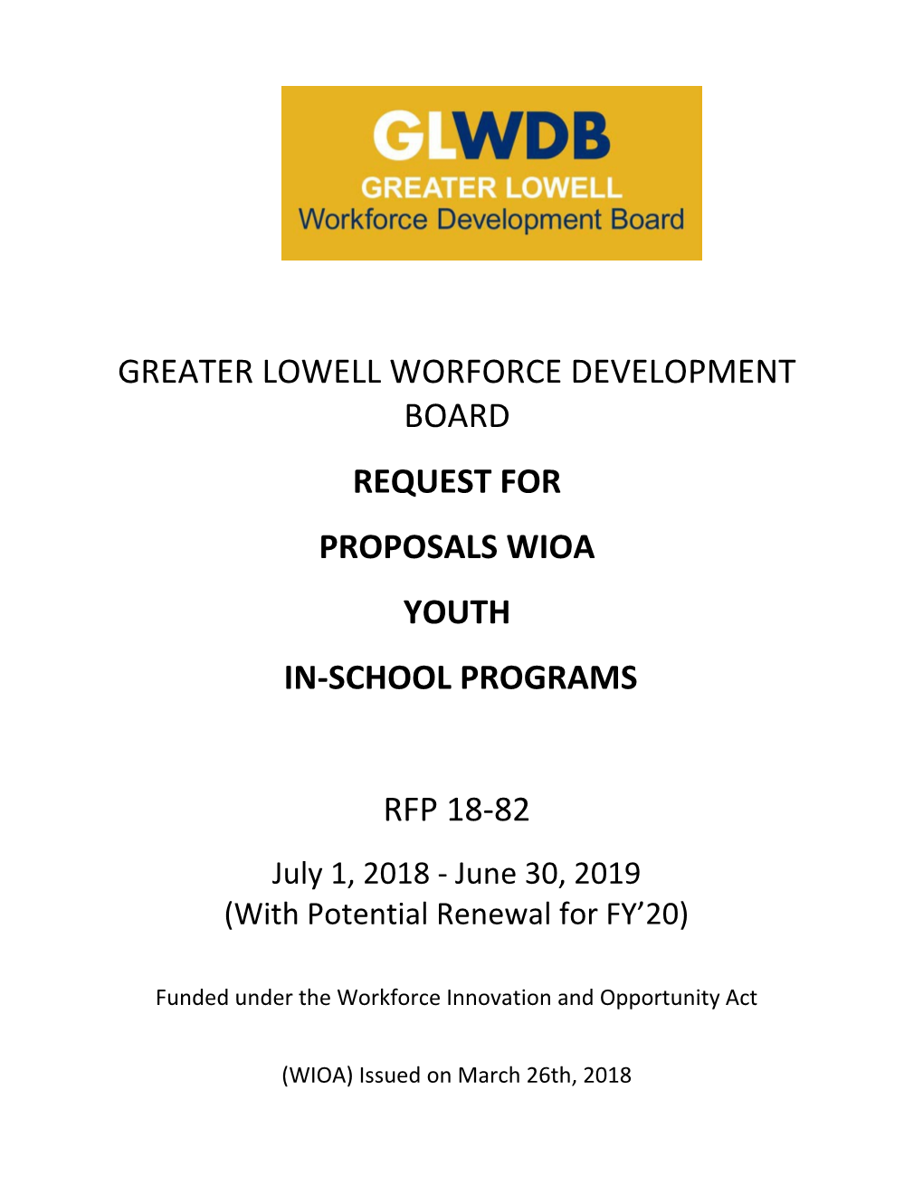 Greater Lowell Worforce Development Board