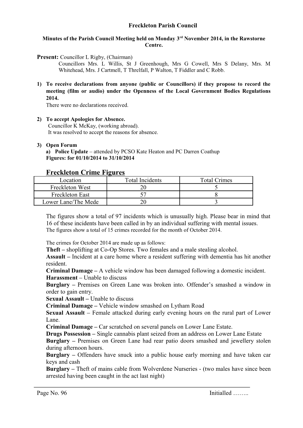 Freckleton Parish Council