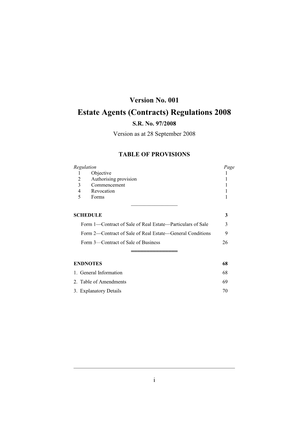 Estate Agents (Contracts) Regulations 2008