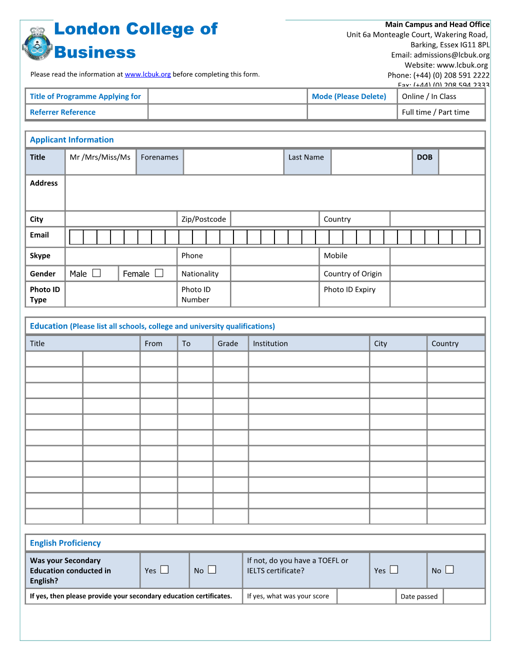 Please Read the Information at Before Completing This Form