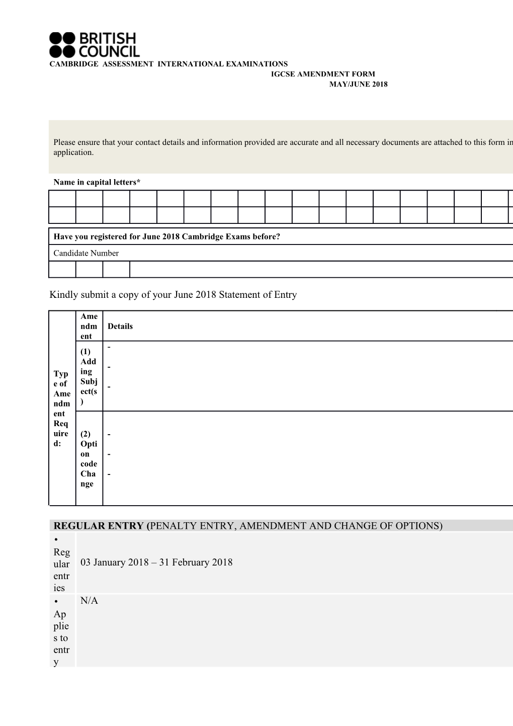 Cambridge International Examinations