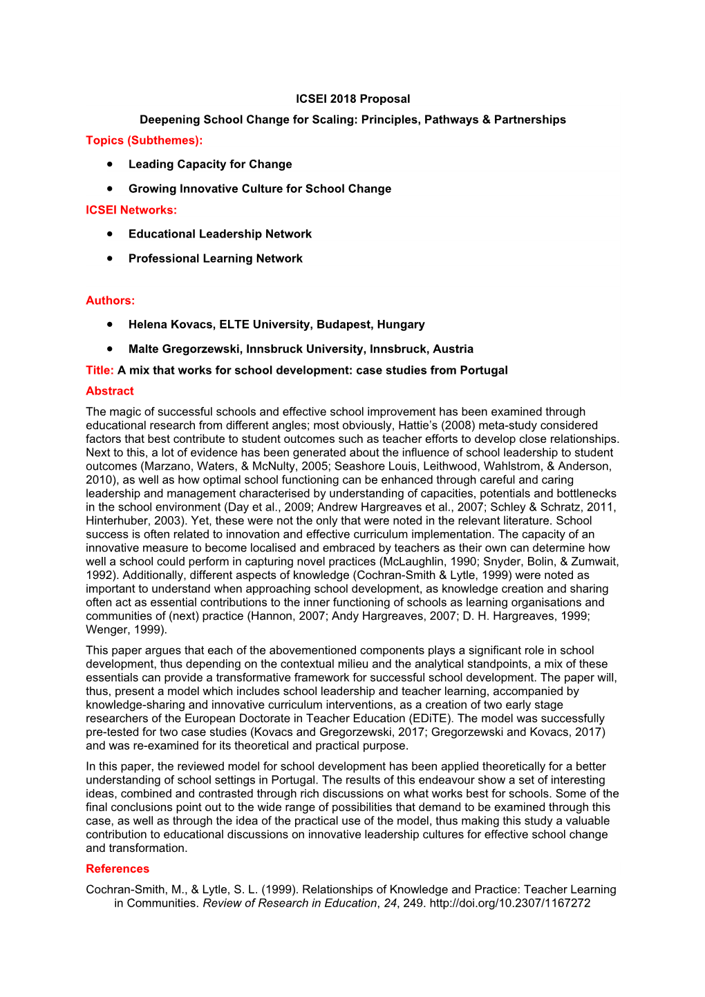 Deepening School Change for Scaling: Principles, Pathways & Partnerships