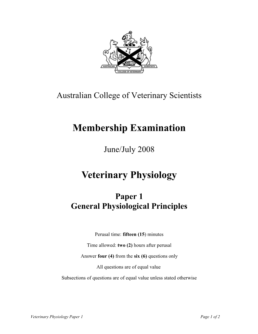 Australian College of Veterinary Scientists