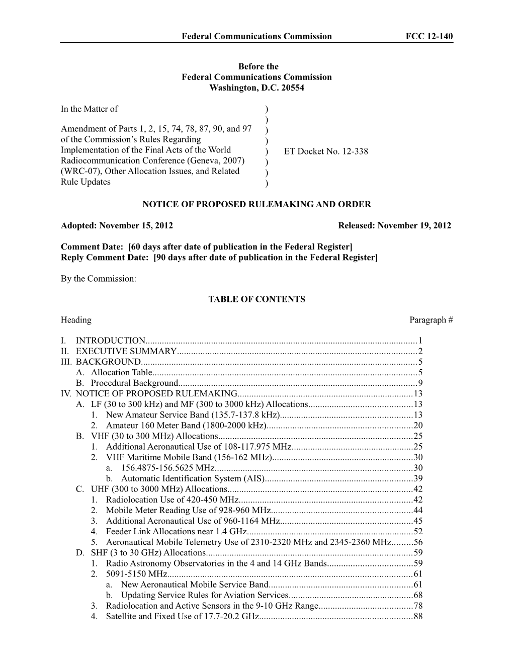 Federal Communications Commissionfcc 12-140