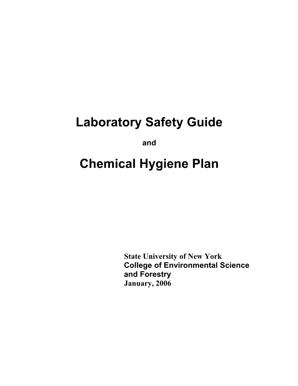 Laboratory Safety Guide