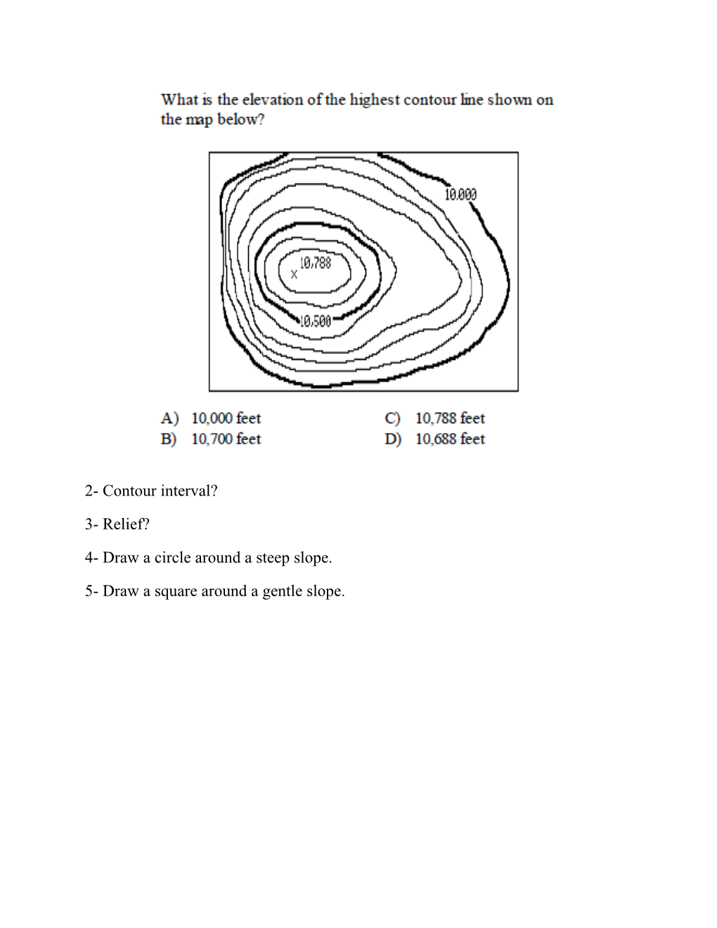 4- Draw a Circle Around a Steep Slope