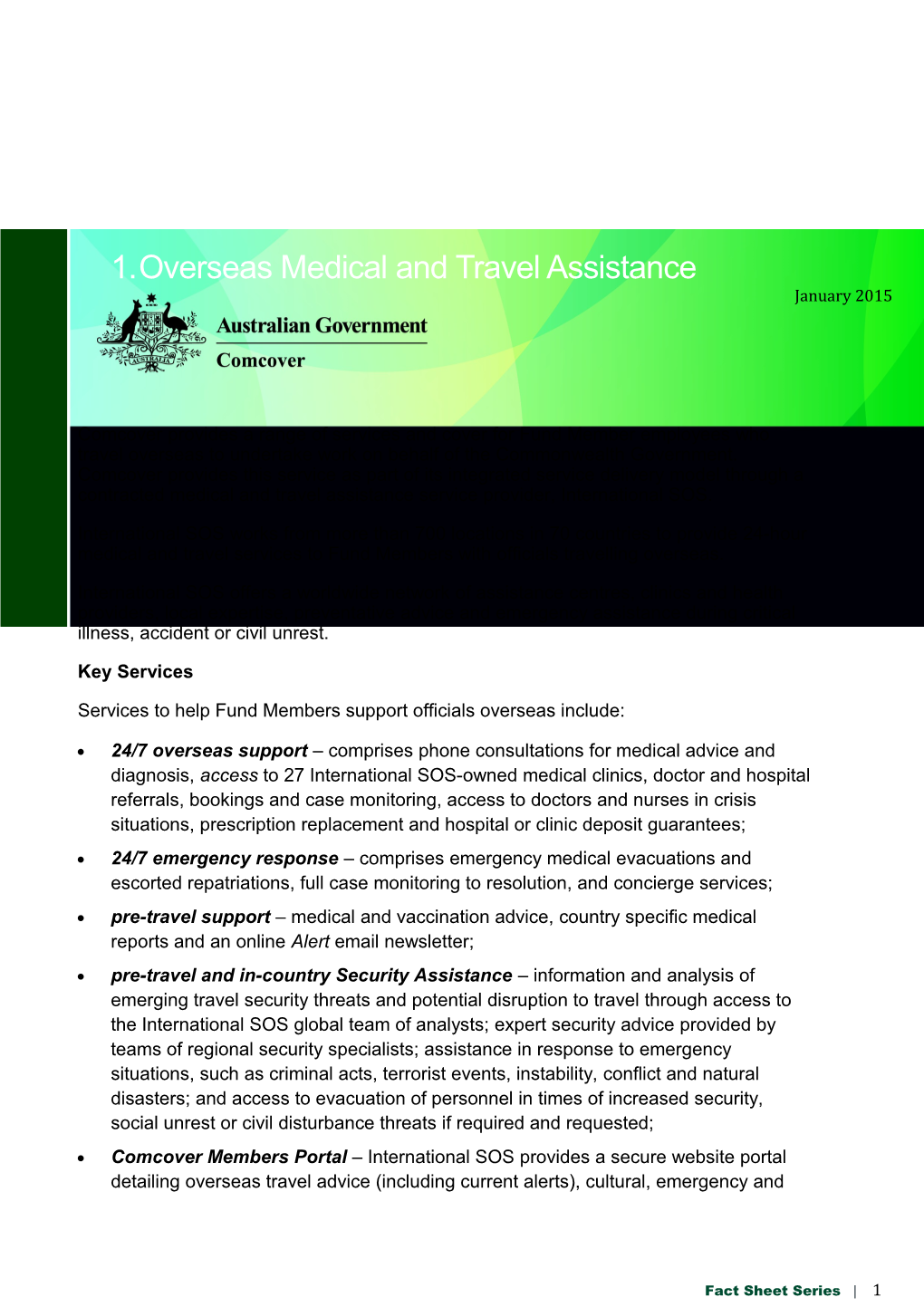 Overseas Medical and Travel Assistance