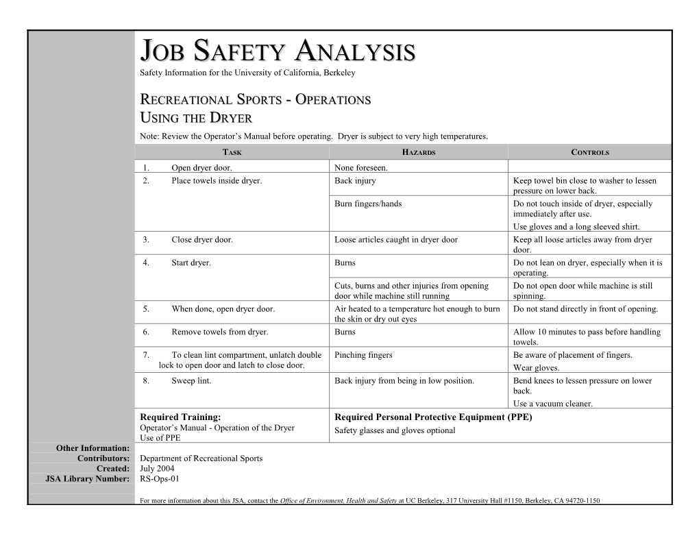 Job Safety Analysis s3