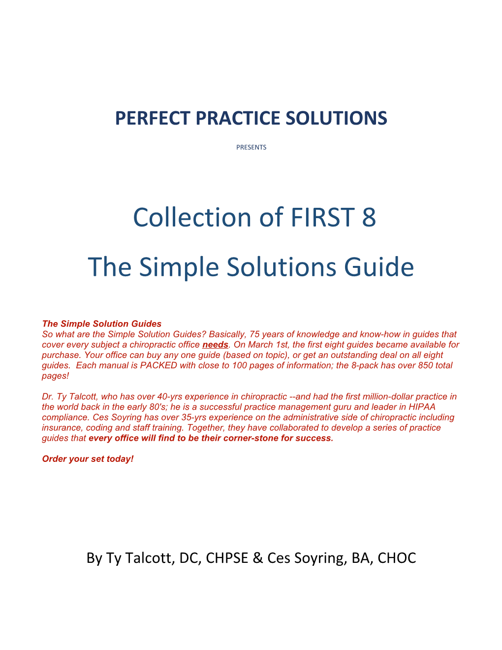 Perfect Practice Solutions