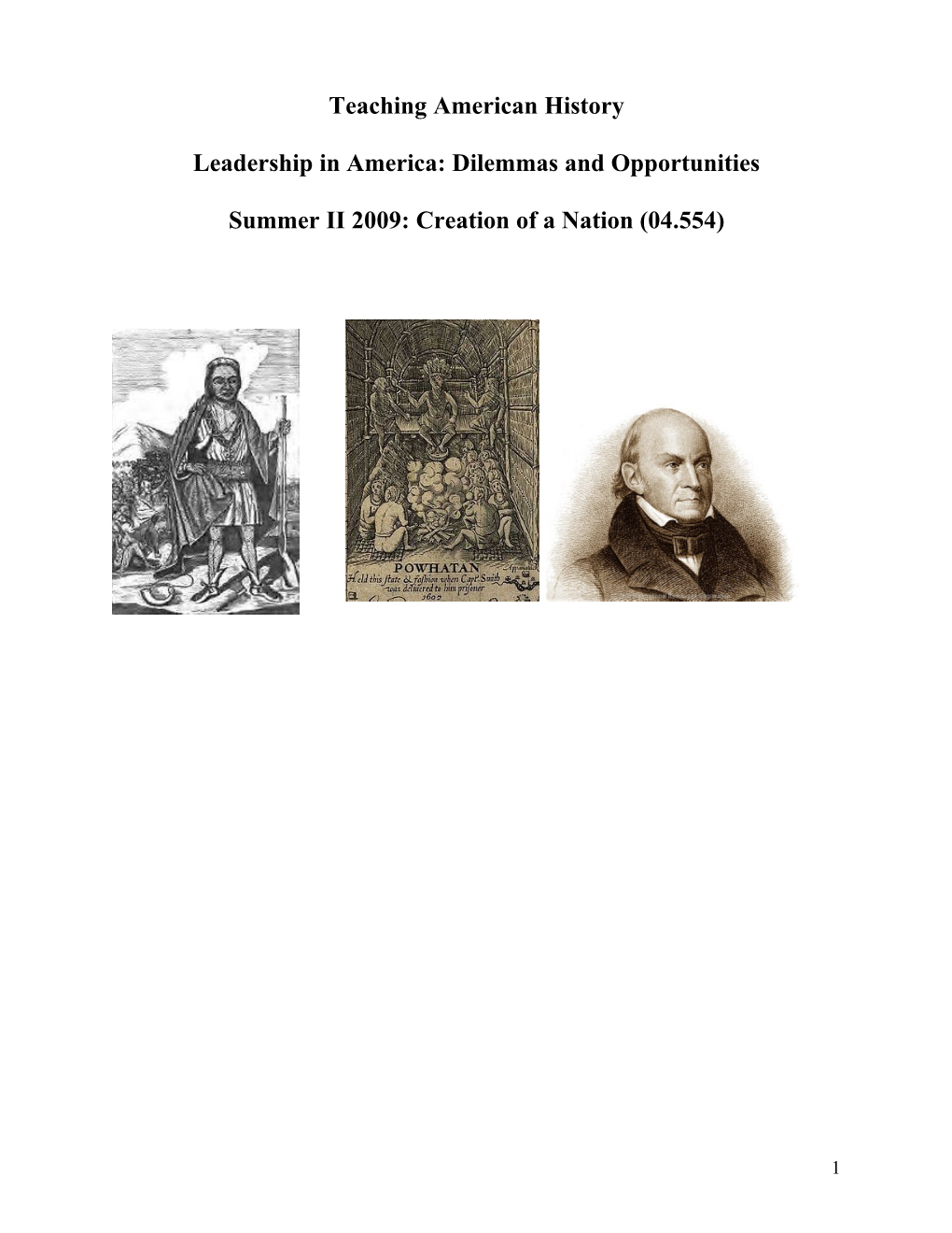 Leadership in America: Dilemmas and Opportunities