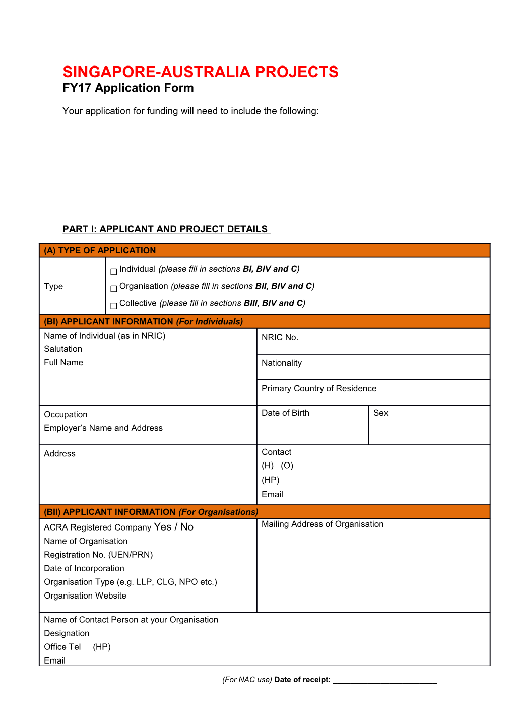 Singapore-Australia Projects