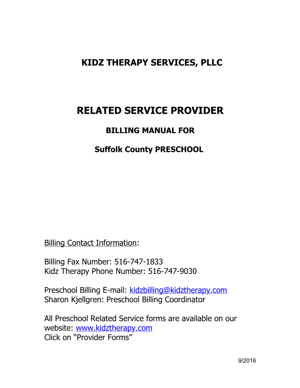 Kidz Therapy Services, Llc