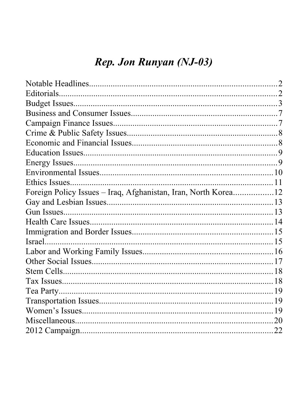 Rep. Jon Runyan (NJ-03)