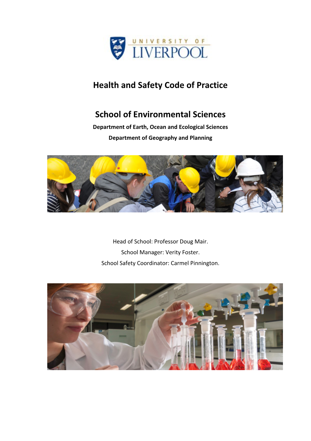 Health and Safety Code of Practice