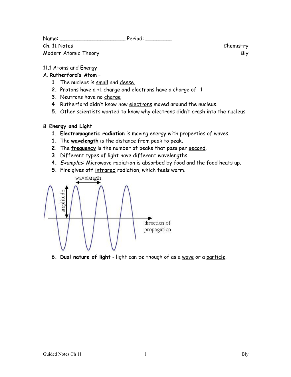 Modern Atomic Theory Bly